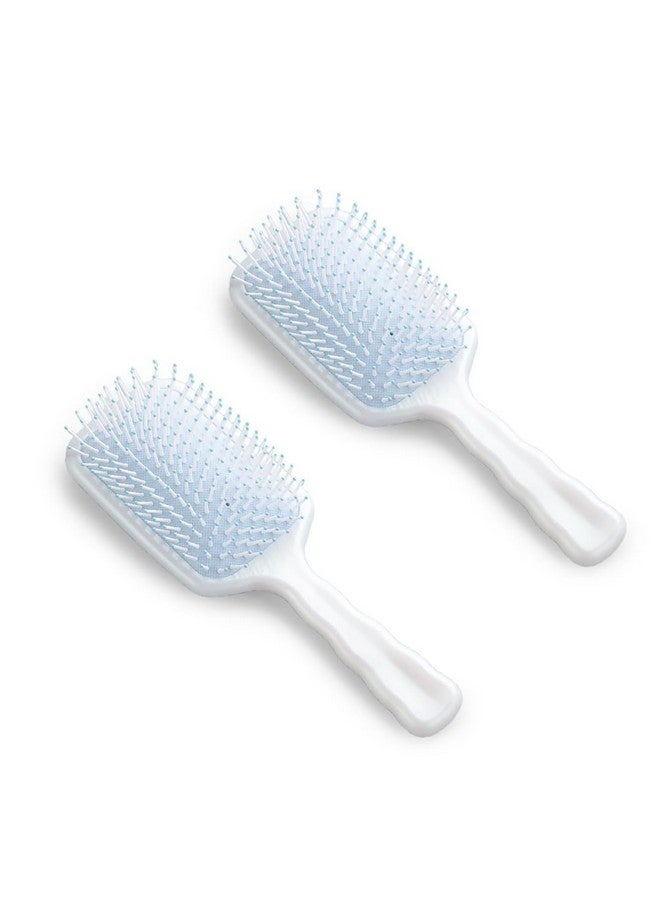 Homestic Hair Brush | Bristles Brush | Hair Brush With Paddle | Detangles Hair Brush | Suitable For All Hair Types | Hair Brush Styling Hair | 2 Piece | Xh45Ble | Blue - Image 5