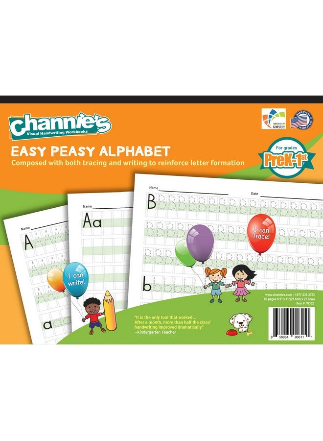 Channie's Channie’s All-In-One Visual Handwriting & Math Workbook Set for Pre-Kindergarten - 1st Grade Elementary School Students (5 Pack) - Image 3