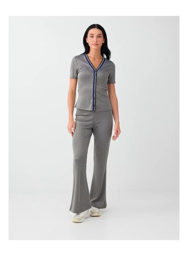 Jimmy Key Khaki Loose Knit Pants