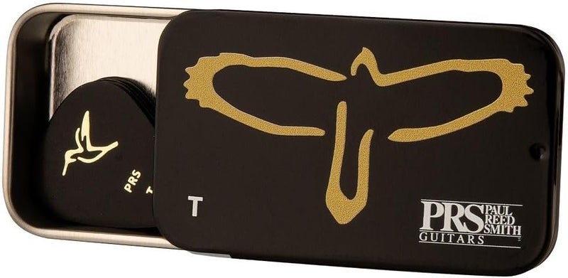 PRS Guitar Picks - Gold Birds Design, Assorted Thin Picks in Tin Box (12 pcs) - Image 2