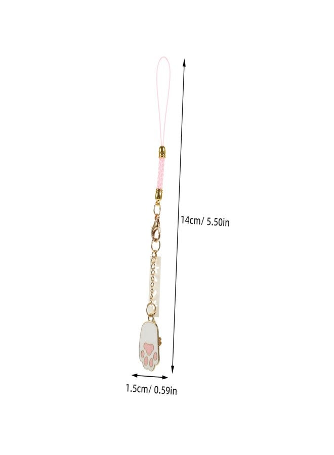 Hemobllo 2 Pcs Beaded Phone Lanyard with Pendants - Cute Decorative Keychain Straps for Cell Phones, Aesthetic Mobile Phone Chains - Image 2