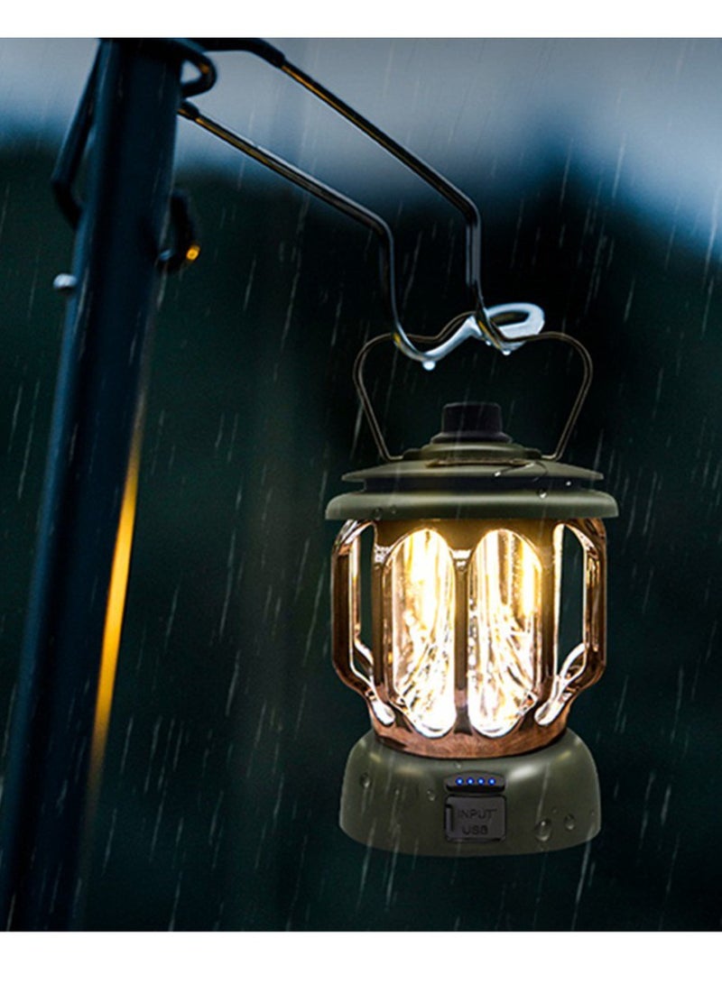 xinzhen Vintage Rechargeable Camping Light, Classic Vintage Camping Lantern, Rechargeable Vintage Camping Light - Image 5