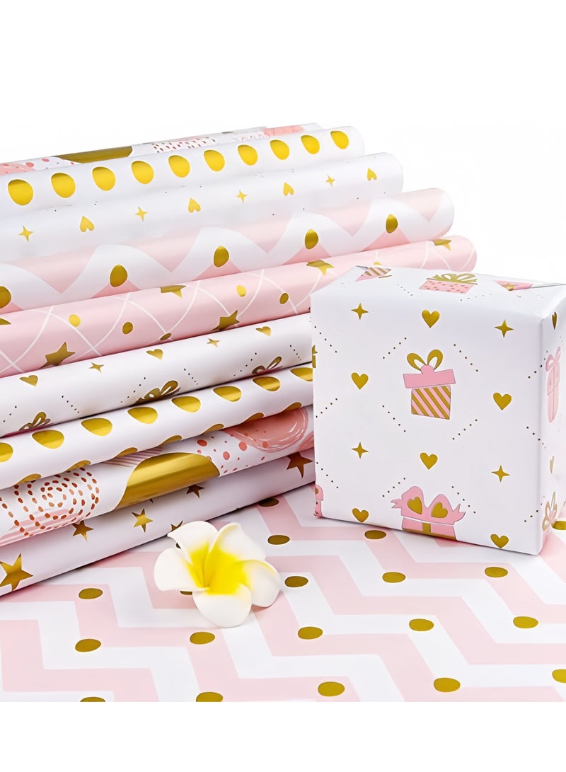 عالم البالونات 4 ورقات من ورق تغليف الهدايا مع الملحقات، ورق تغليف هدايا العطلات، تغليف هدايا عيد الميلاد بنفسك، ورق تغليف هدايا لأعياد الميلاد والعطلات وحفلات الزفاف والحفلات وتغليف هدايا الأطفال (70 سم × 50 سم) - Image 3