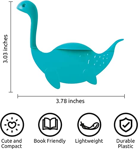 OTOTO Nessie Tale Book Mark - Turquoise Pagekeeper Bookmark - Unique Gifts for Readers, Women & Men - Pretty Lightweight Plastic Manga Bookmark for Girls, Boys, Kids - Image 2