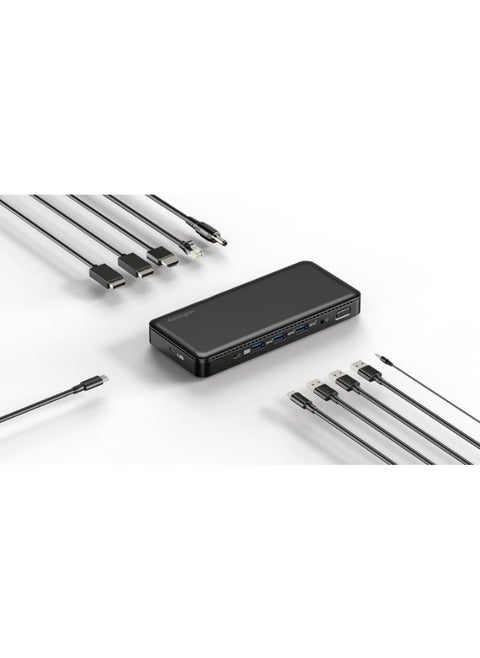 SD4839P USB-C 10Gbps Triple Video Driverless Docking Station with 85W Power Delivery, Easy Installation, 2 x DisplayPort++ 1.4, USB-A & HDMI 2.0 Ports, 3 Multi Screen Dock | K33480UK