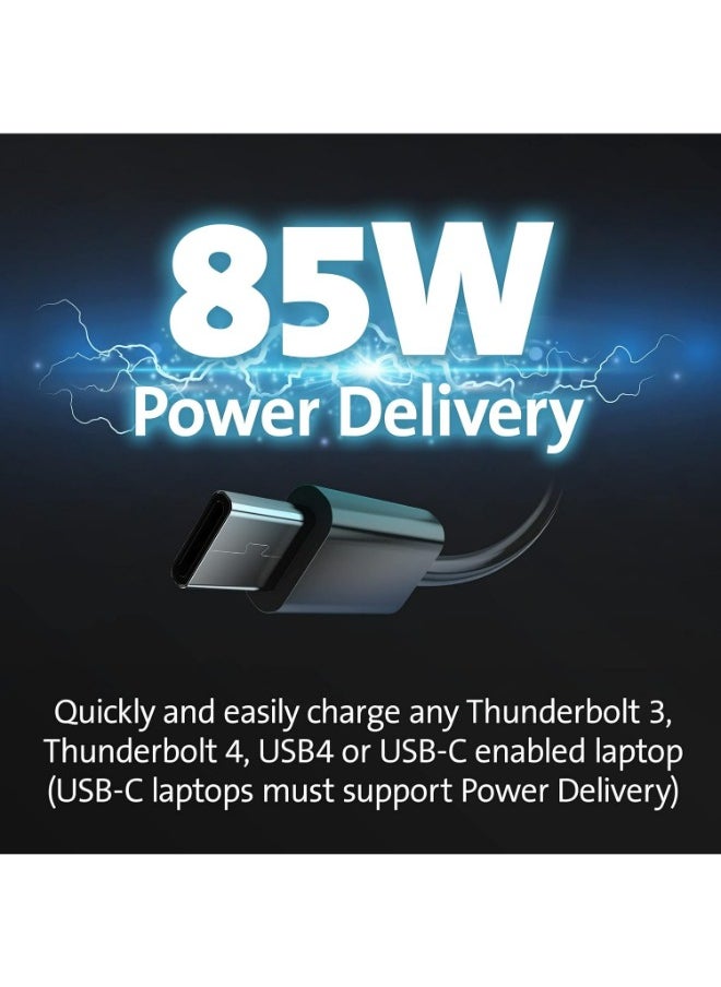 Kensington - SD4839P USB-C 10Gbps Triple Video Driverless Docking Station with 85W Power Delivery, Easy Installation, 2 x DisplayPort++ 1.4, USB-A & HDMI 2.0 Ports, 3 Multi Screen Dock | K33480UK - Image 1