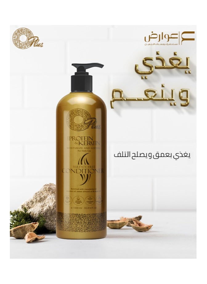 Oplus - OPlus Protein & Keratin Sulfate-Free Conditioner - 500ml for Healthier, Stronger Hair - Image 1