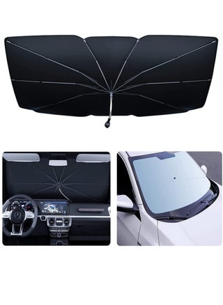 Upgraded Car Sun Shade for Windshield Foldable Sunshades Umbrella for Car Front Windshield, Easy to Store and Use Protect Vehicle from UV Sun and Heat Fits Windshields of Various Sizes (57'' x 31'') - pzsku/ZBBB43F7D0ED5CDE9E506Z/45/_/1708684660/6dcefef9-2179-4b25-af07-d90f6e173b20