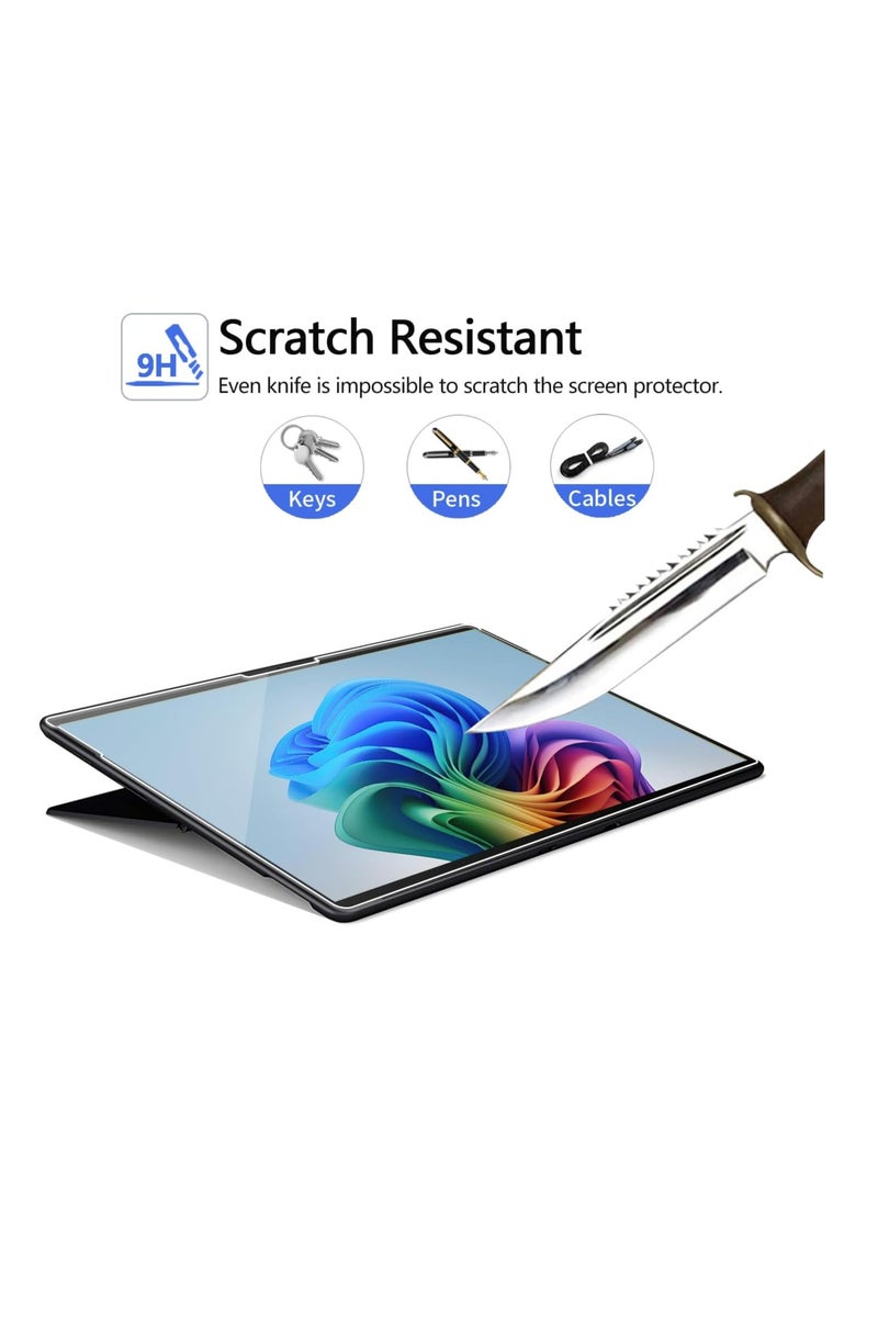 2 Pack Tempered Glass Screen Protector for Microsoft Surface Pro 2-in-1 12 Inch (2025), 9H, Anti Scratches/Support Surface Pen( Not for Surface Pro 11/10/9/X 13 Inch) - Image 1