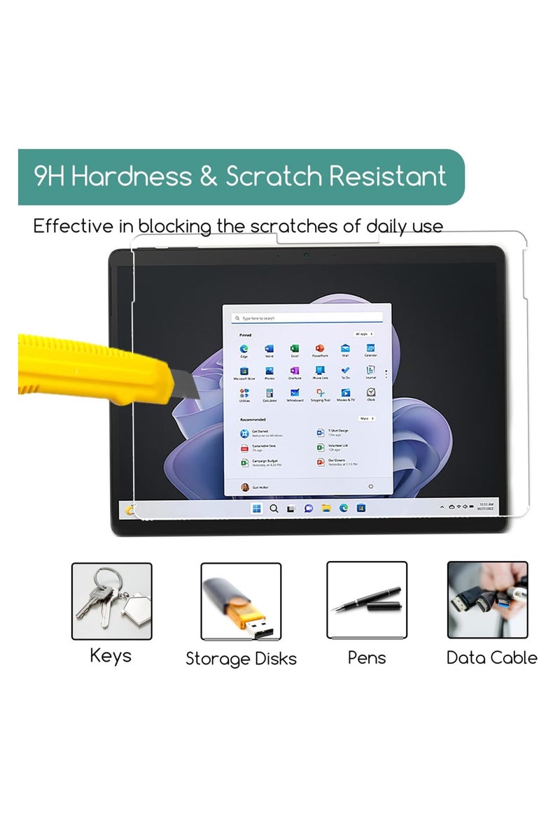 2 Pack Tempered Glass Screen Protector for Microsoft Surface Pro 2-in-1 12 Inch (2025), 9H, Anti Scratches/Support Surface Pen( Not for Surface Pro 11/10/9/X 13 Inch) - Image 3