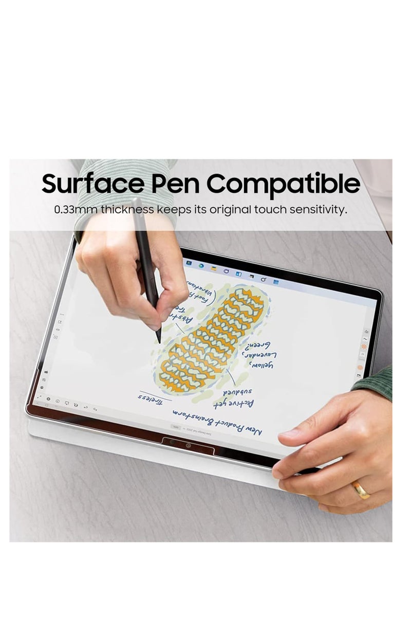 2 Pack Tempered Glass Screen Protector for Microsoft Surface Pro 2-in-1 12 Inch (2025), 9H, Anti Scratches/Support Surface Pen( Not for Surface Pro 11/10/9/X 13 Inch) - Image 4