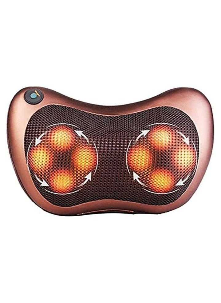 Generic Neck Massage Pillow And Shoulders, Adomen, Legs Back Massager Relaxation By 8 Head With Magnet Vibrator Electric Heating Kneading Therapy  - Image 1