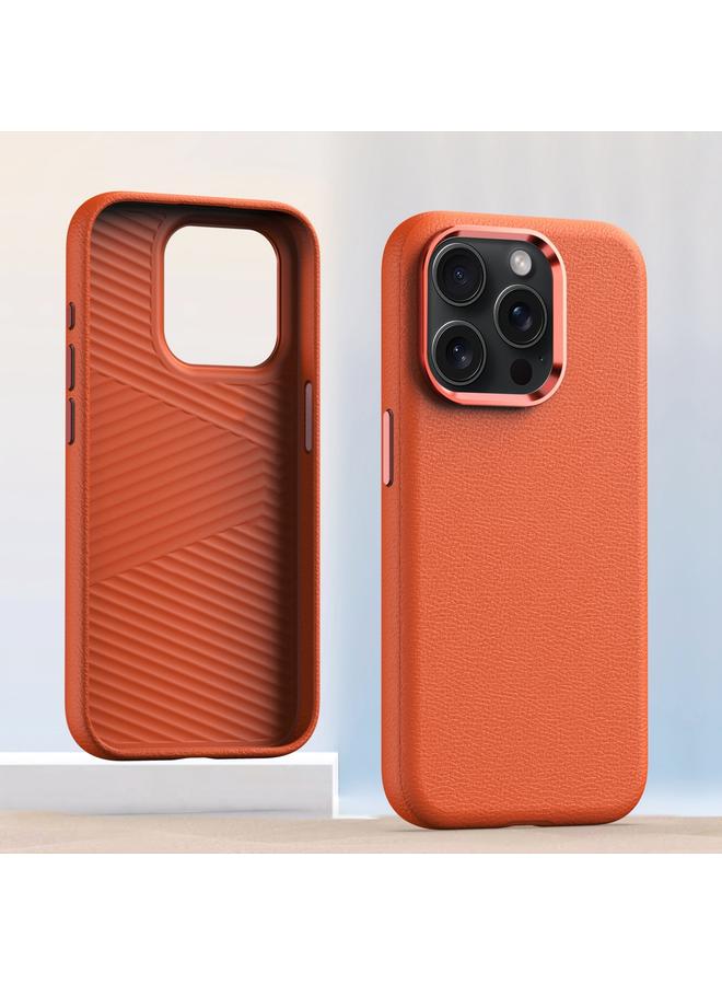 Zaboon Case For iPhone 12 Pro Max Metal Lens Frame Leather Full Coverage Shockproof Phone Case - Image 1