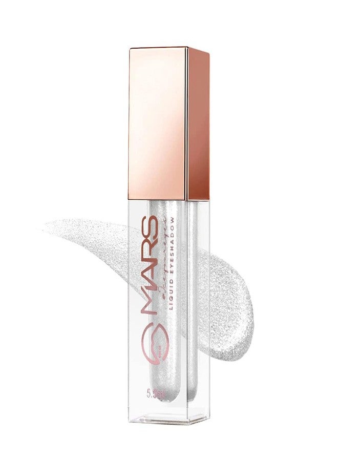 Mars Liquid Glitter Eyeshadow Metallic Finish For Eye Makeup For All Type Of Skin Waterproof, Highly Pigmented Es01 5.5Ml (Pack Of 1). (01 Moon Glow/Silver, Free Size) - Image 2