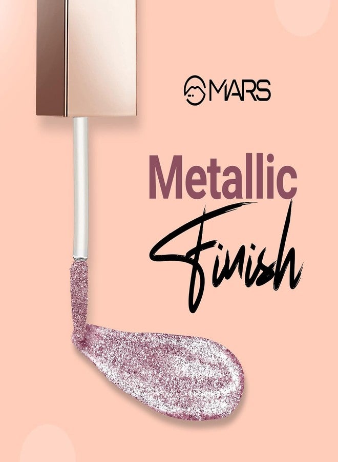 Mars Liquid Glitter Eyeshadow Metallic Finish For Eye Makeup For All Type Of Skin Waterproof, Highly Pigmented Es01 5.5Ml (Pack Of 1). (01 Moon Glow/Silver, Free Size) - Image 4