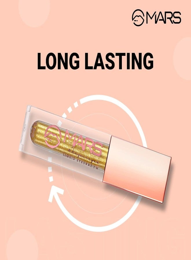 Mars Liquid Glitter Eyeshadow Metallic Finish For Eye Makeup For All Type Of Skin Waterproof, Highly Pigmented Es01 5.5Ml (Pack Of 1). (01 Moon Glow/Silver, Free Size) - Image 5