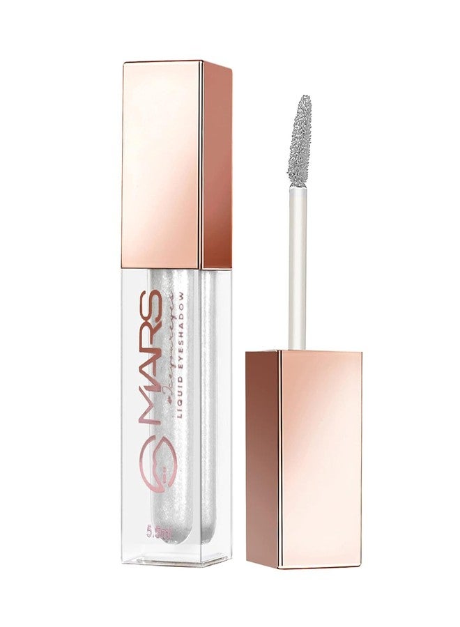 Mars Liquid Glitter Eyeshadow Metallic Finish For Eye Makeup For All Type Of Skin Waterproof, Highly Pigmented Es01 5.5Ml (Pack Of 1). (01 Moon Glow/Silver, Free Size) - Image 3