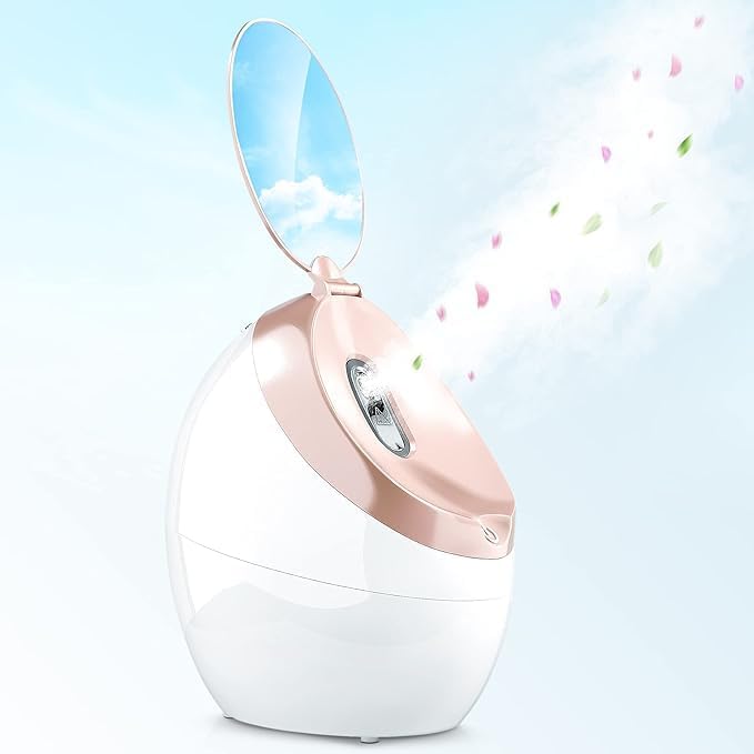PAVITYAKSH F TOUCH FASCIAL STREAMER WITH DOUBLE SIDED MIRROR PROFESSIONAL NANO ICONIC FACIAL STEAMER Mirror High Capacity Suitable for Home with Mini Size for man woman - Image 2