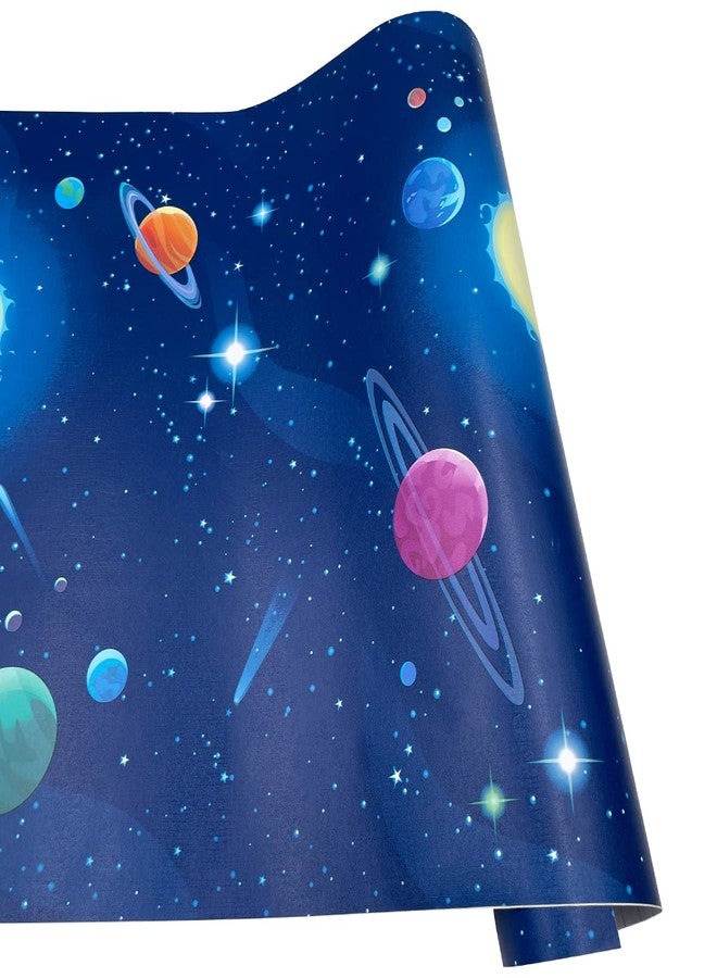 Yifasy Shelf Liner Universe Galaxy Self-Adhesive Drawer Paper Cartoon Wall Decor Kids Room Study Desk 118x17.7 Inch - Image 4