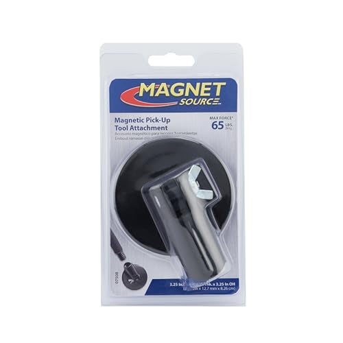 Master Magnetics Magnetic Pick-Up Tool Attachment, 3.20" Diameter, 0.440" Thick Magnet Assembly with Acme-Threaded Attachment for Standard Broom Handle, 65 Pounds Pull, 1 Each - Image 3