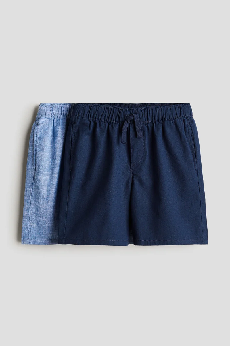 H&M 2-pack linen-blend shorts