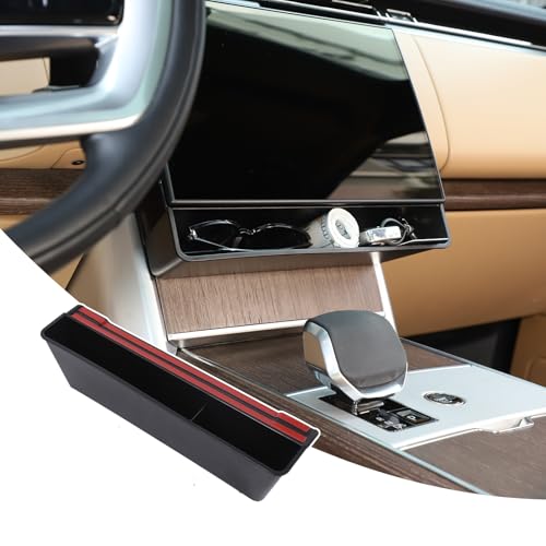 Heutamo Under Screen Storage Box Compatible with Land Rover Range Rover Vogue L460 2024 2025 Center Console Organizer Under Navigation Screen Storage Box 1PCS - Image 1