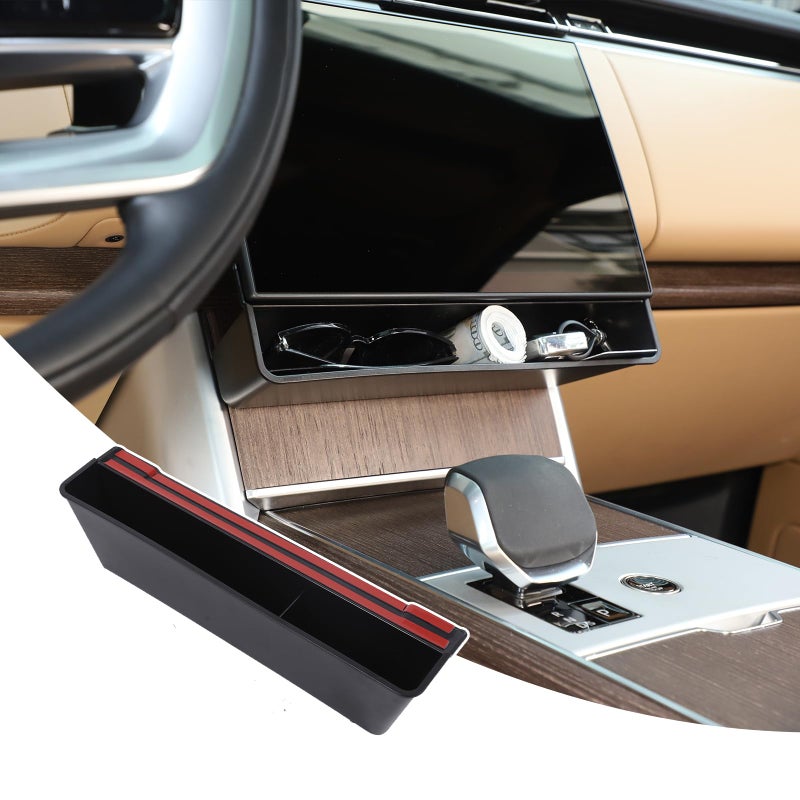 Heutamo Under Screen Storage Box Compatible with Land Rover Range Rover Vogue L460 2024 2025 Center Console Organizer Under Navigation Screen Storage Box 1PCS - Image 2