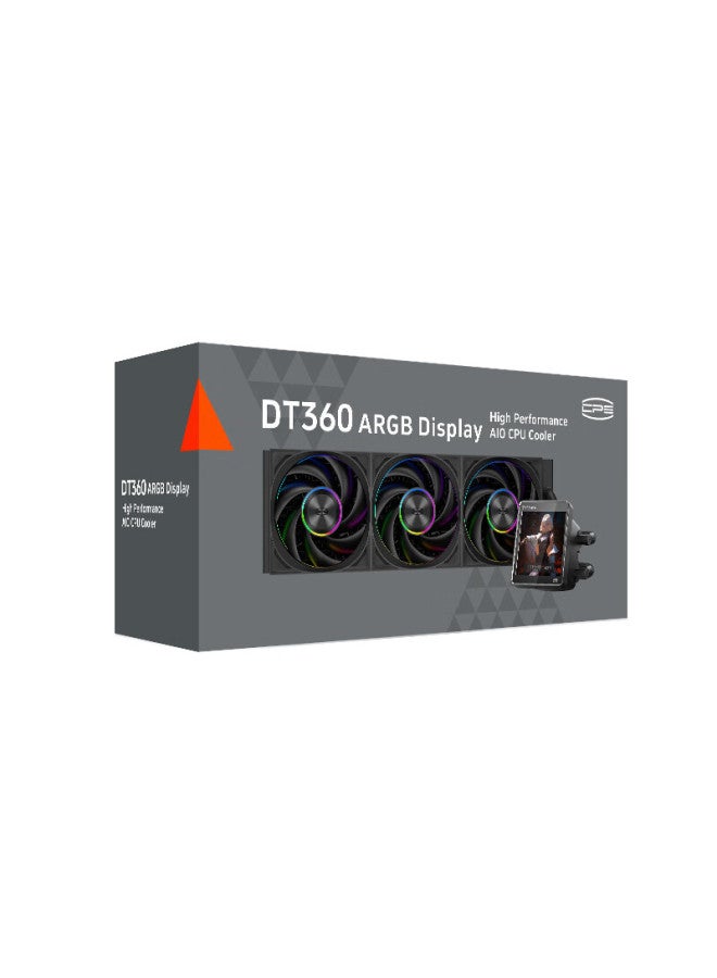 Pccooler Silver Wing Dt360 Argb Display Bk All-in Cpu Water Cooler, 3.4-inch Ips Display, 8-year Warranty, Supports 1851 - Image 5