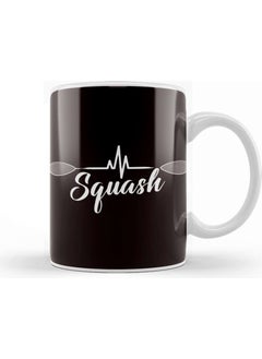 Baskı Dükkanı Print Shop Heartbeat Squash Racket Player Ball Sports Indoor Tennis Mug Porcelain 