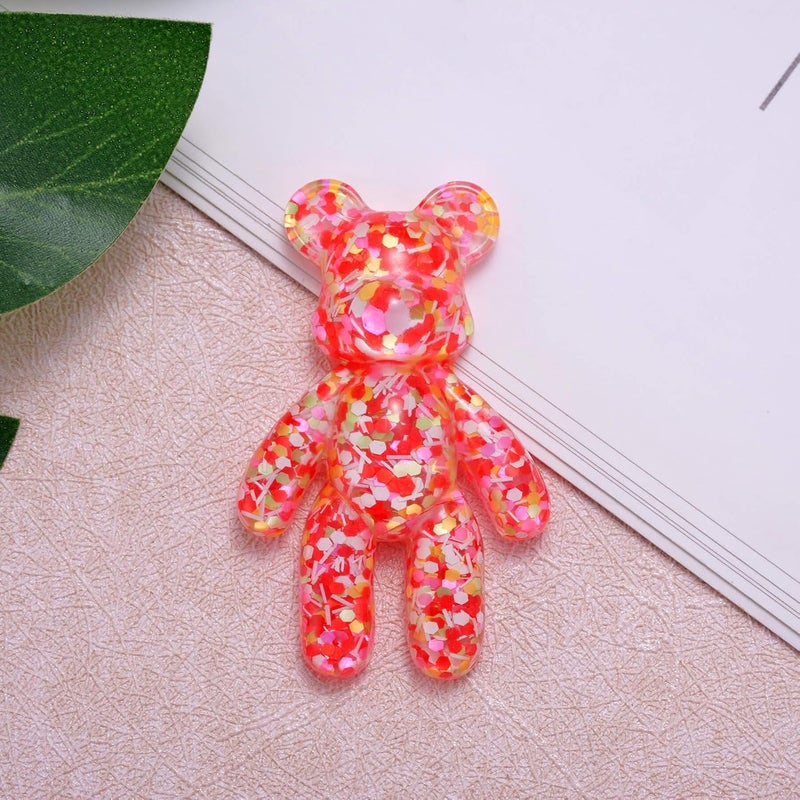 Aesnefe Pocket Bear Hug, Anxiety Relief Gifts, Mental Health Positivity Gift, Autism Fidget Gift, Stress Relief Gifts for Her, Comforting Bear for Son Daughter Back to School, Red - Image 2