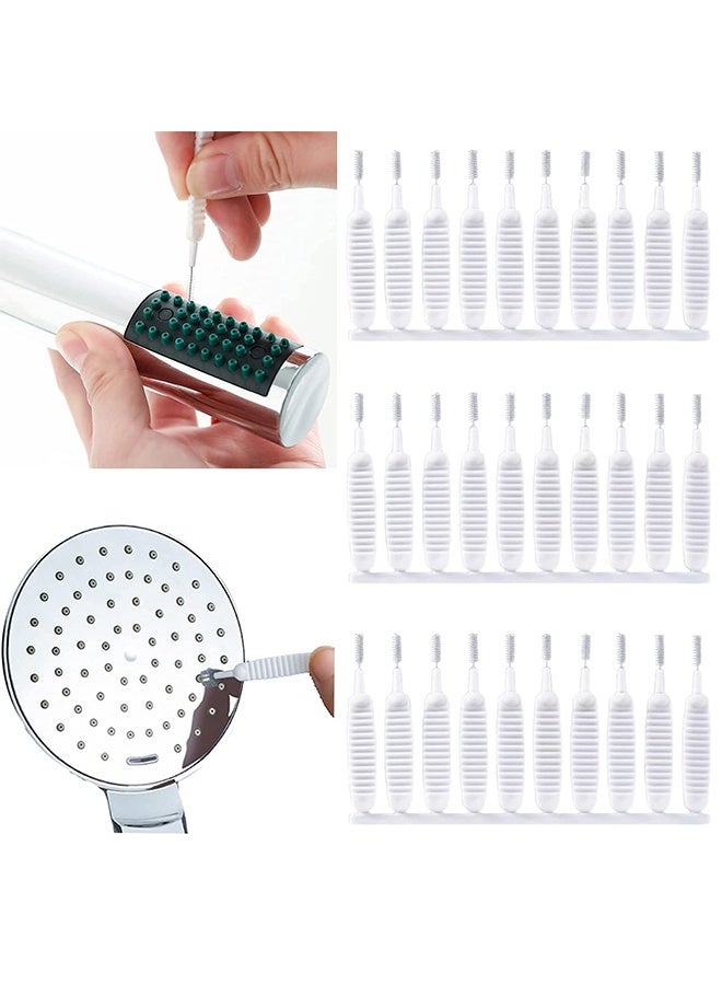 Peachjoy 30 Piece Shower Nozzle Cleaning Brush, Anti Clogging Nylon Cleaning Brush, Gap Hole Cleaning Brush for Bathroom Shower Cleaning Tool - Image 1
