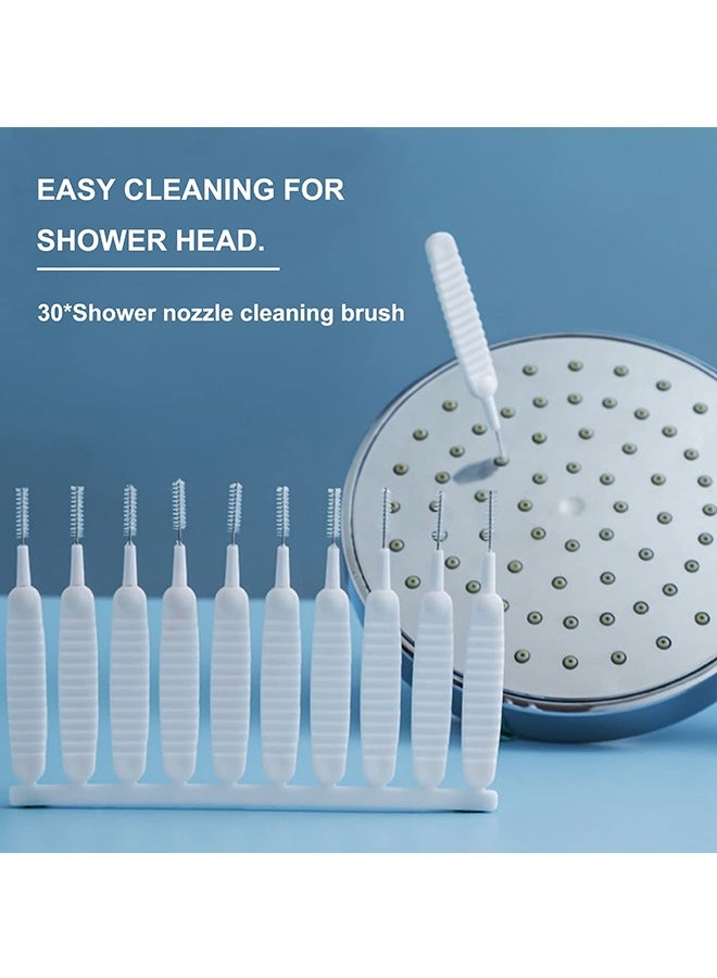 Peachjoy 30 Piece Shower Nozzle Cleaning Brush, Anti Clogging Nylon Cleaning Brush, Gap Hole Cleaning Brush for Bathroom Shower Cleaning Tool - Image 5