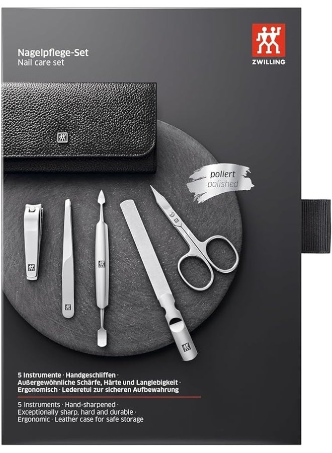 Zwilling Classic Inox 5 Piece Manicure Case Black 1unit - Image 1