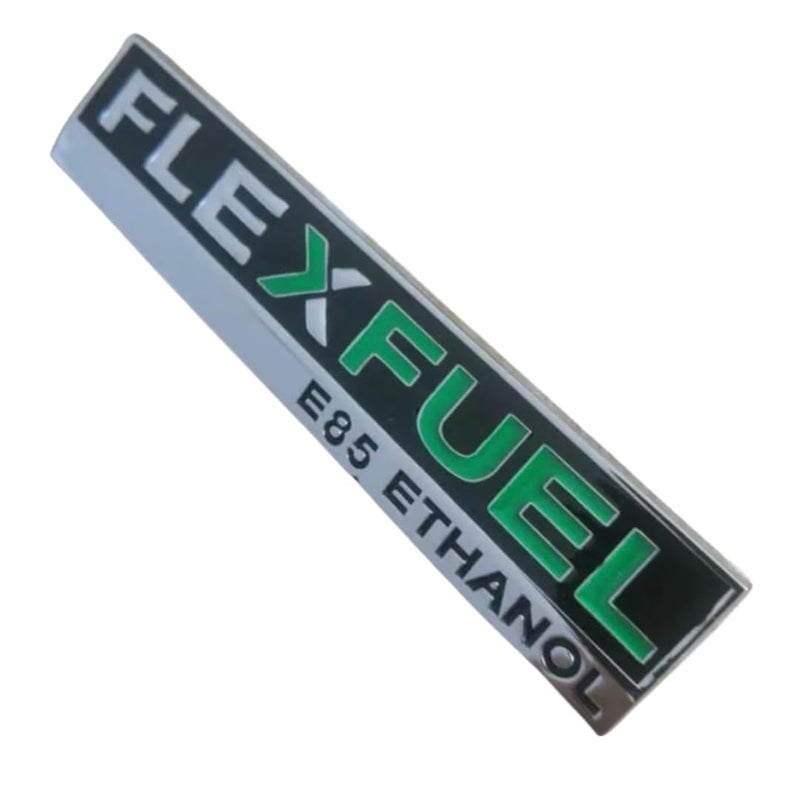 Flex Fuel E85 Ethanol Badge Emblem Glossy Finish - Matte Black Suitable for Various Car Models Chevy Cadillac GM - Ideal for Rear Liftgate - Image 2