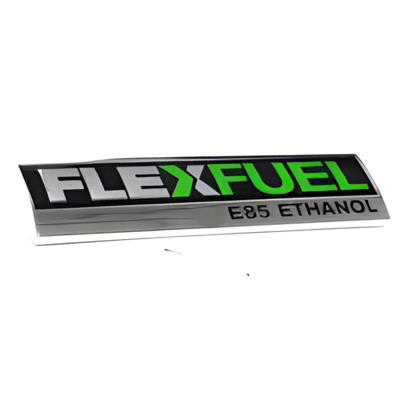 Flex Fuel E85 Ethanol Badge Emblem Glossy Finish - Matte Black Suitable for Various Car Models Chevy Cadillac GM - Ideal for Rear Liftgate - Image 3