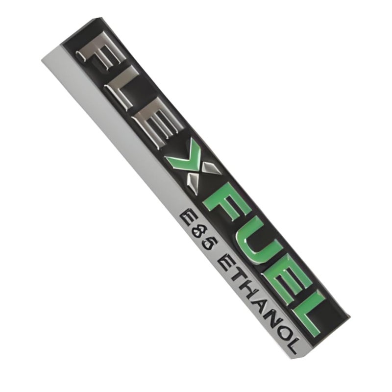 Flex Fuel E85 Ethanol Badge Emblem Glossy Finish - Matte Black Suitable for Various Car Models Chevy Cadillac GM - Ideal for Rear Liftgate - Image 4