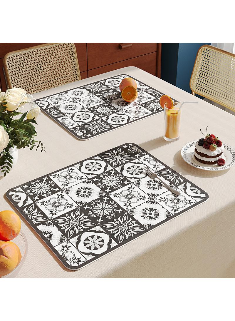 Y&D 50x60cm Non Slip Insulated Leather Mat For Tableware  - Image 2