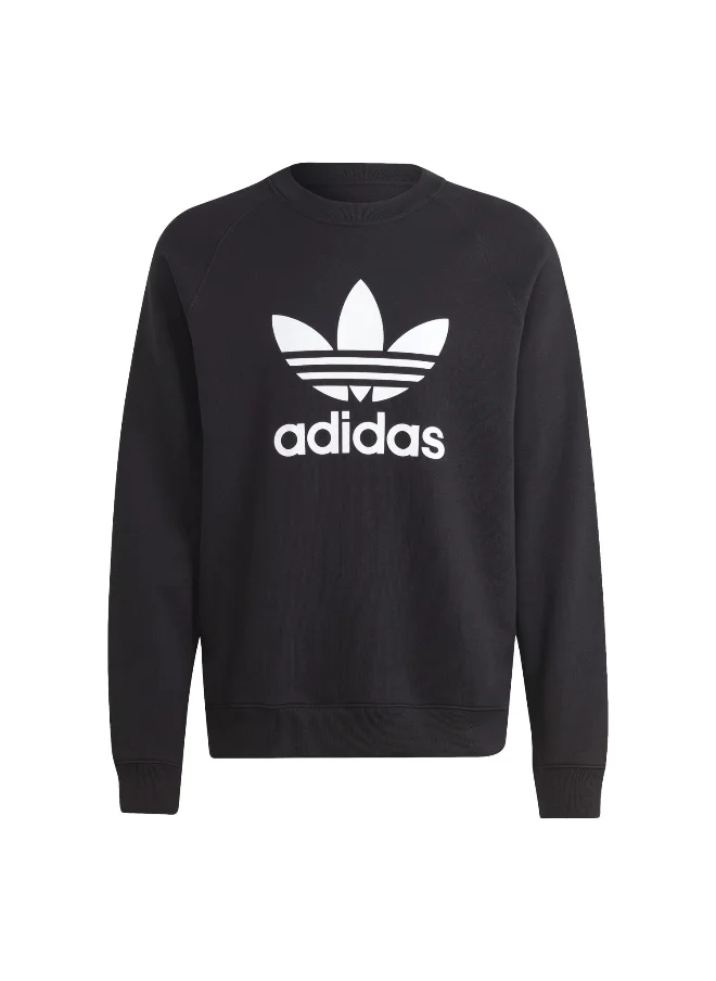 adidas Originals adidas TREFOIL CREW Black Originals Men SWEATSHIRTS