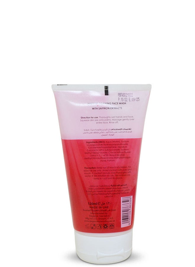 Pretty Be - Foaming Face Wash with Saffron Extracts, Gentle Cleanser for All Skin Types 120ml - Image 1