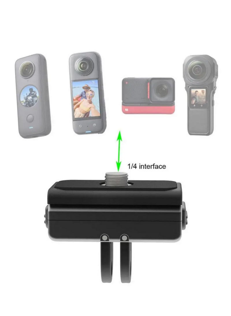 For Insta360 Ace Pro Magnetic Quick Release Base Metal Foldable Adapter Dual Use for Sports Camera Accessories Quick Installation Stable Reliable Connect Various Accessories  - Image 2