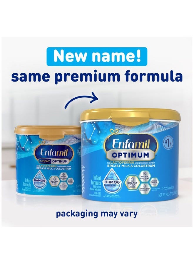 Enfamil Optimum Baby Formula, Our Closest Formula to Breast Milk, Immune-Supporting Lactoferrin also found in Breast Milk, Brain-Building DHA, 20.5 Oz - Image 2