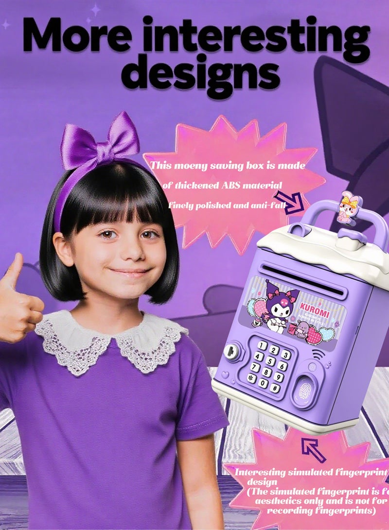 Mi VAZA Electronic Money Saving Box With Password - Money Bank - Coin Bank - Kuromi - ATM Machine - Automatic Deposit - Kid Toy - Image 2