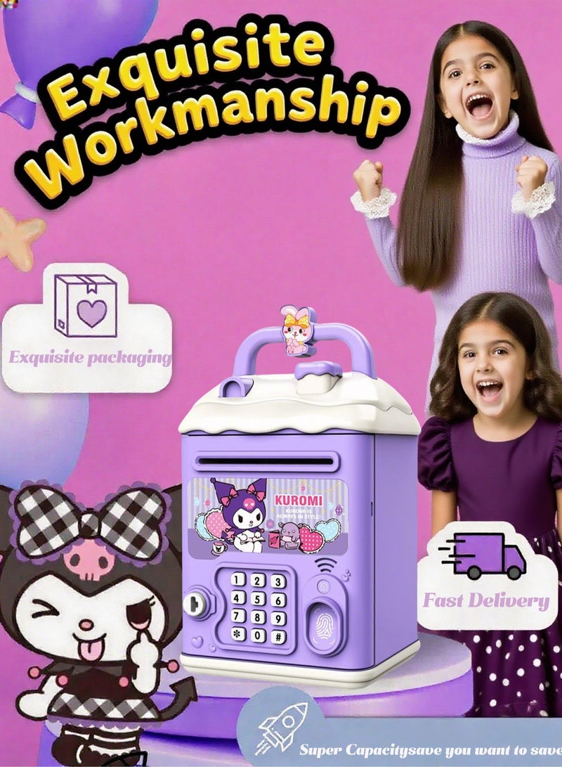 Mi VAZA Electronic Money Saving Box With Password - Money Bank - Coin Bank - Kuromi - ATM Machine - Automatic Deposit - Kid Toy - Image 4