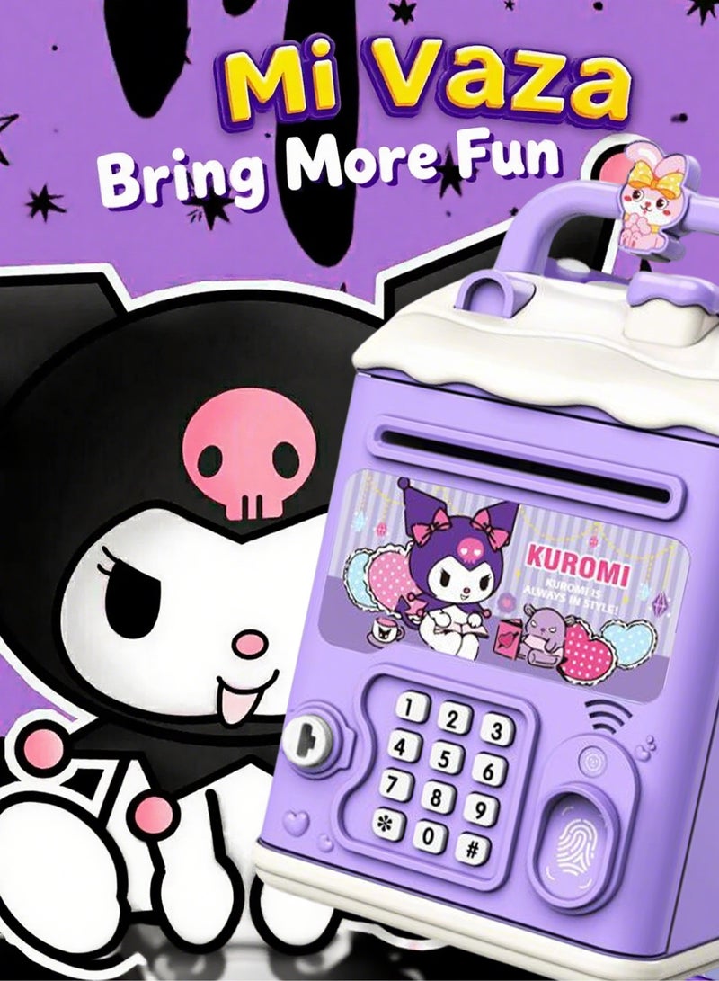 Mi VAZA Electronic Money Saving Box With Password - Money Bank - Coin Bank - Kuromi - ATM Machine - Automatic Deposit - Kid Toy - Image 5