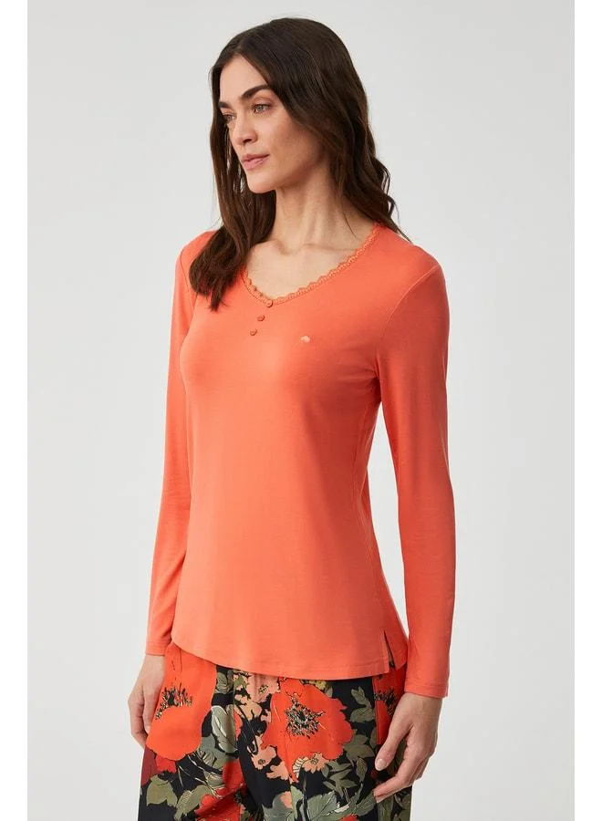 Penye Mood Soft textured pajama set.