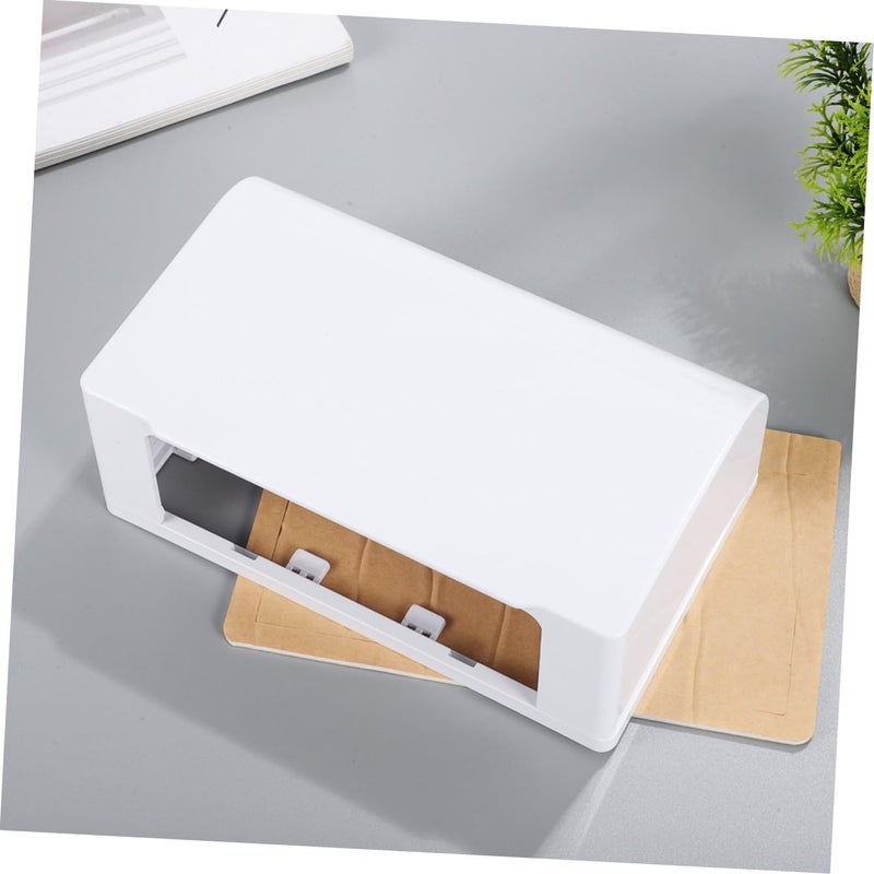 SHOWERORO Thickened Double Outdoor Socket Cover Receptacle Protector Adhesive Style Enclosure for Bathroom Kitchen Weatherproof Electrical Outlet Guard Easy Installation - Image 5