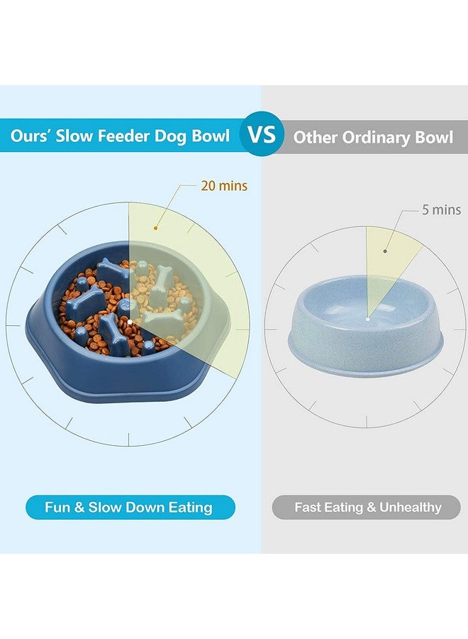 وعاء طعام بطيء مضاد للاختناق للكلاب، وعاء تفاعلي لمنع الانتفاخ، وعاء طعام غير قابل للانزلاق للكلاب | وعاء ألغاز للكلاب (اللون حسب المتوفر) - Image 5