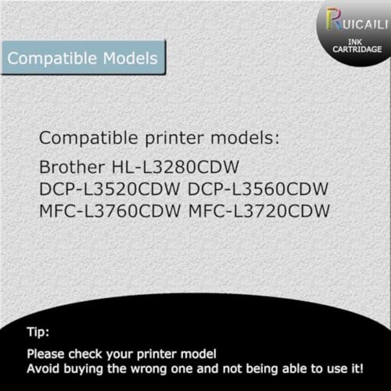 Office laser printers compatible with Brother HL-L3280CDW, DCP-L3520CDW, DCP-L3560CDW, MFC-L3720CDW, MFC-L3760CDW; plastic casing; black cyan magenta yellow; high-yield and reliable performance - Image 2