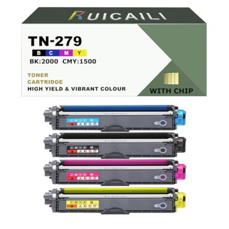 Office laser printers compatible with Brother HL-L3280CDW, DCP-L3520CDW, DCP-L3560CDW, MFC-L3720CDW, MFC-L3760CDW; plastic casing; black cyan magenta yellow; high-yield and reliable performance - Image 1