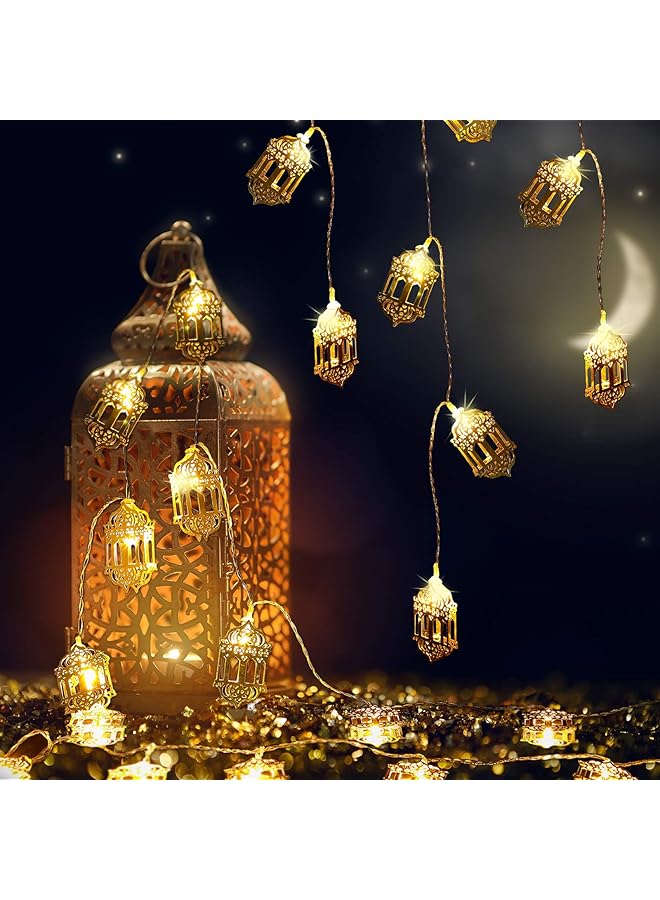 erorex 20 Led Eid Mubarak String Lights Ramadan Led Lights Battery Powered Mubarak Moon Lantern Lights Decoration Mubarak Home Lamp Decorations Lantern - Image 4